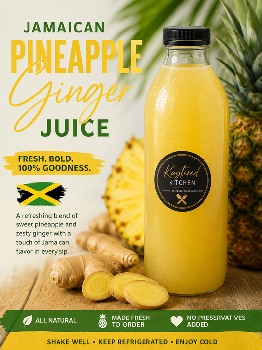 Homemade Pineapple Ginger Juice